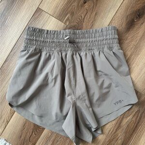 YPB Women's Athletic Shorts in Taupe
